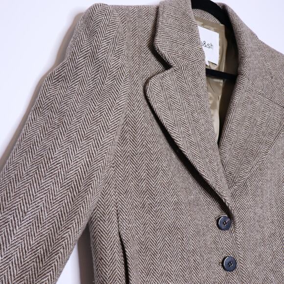 BA&SH Blanche Blazer Beige Cropped Long Sleeves Lady Jacket Women's 1/US 4 - Picture 8 of 15